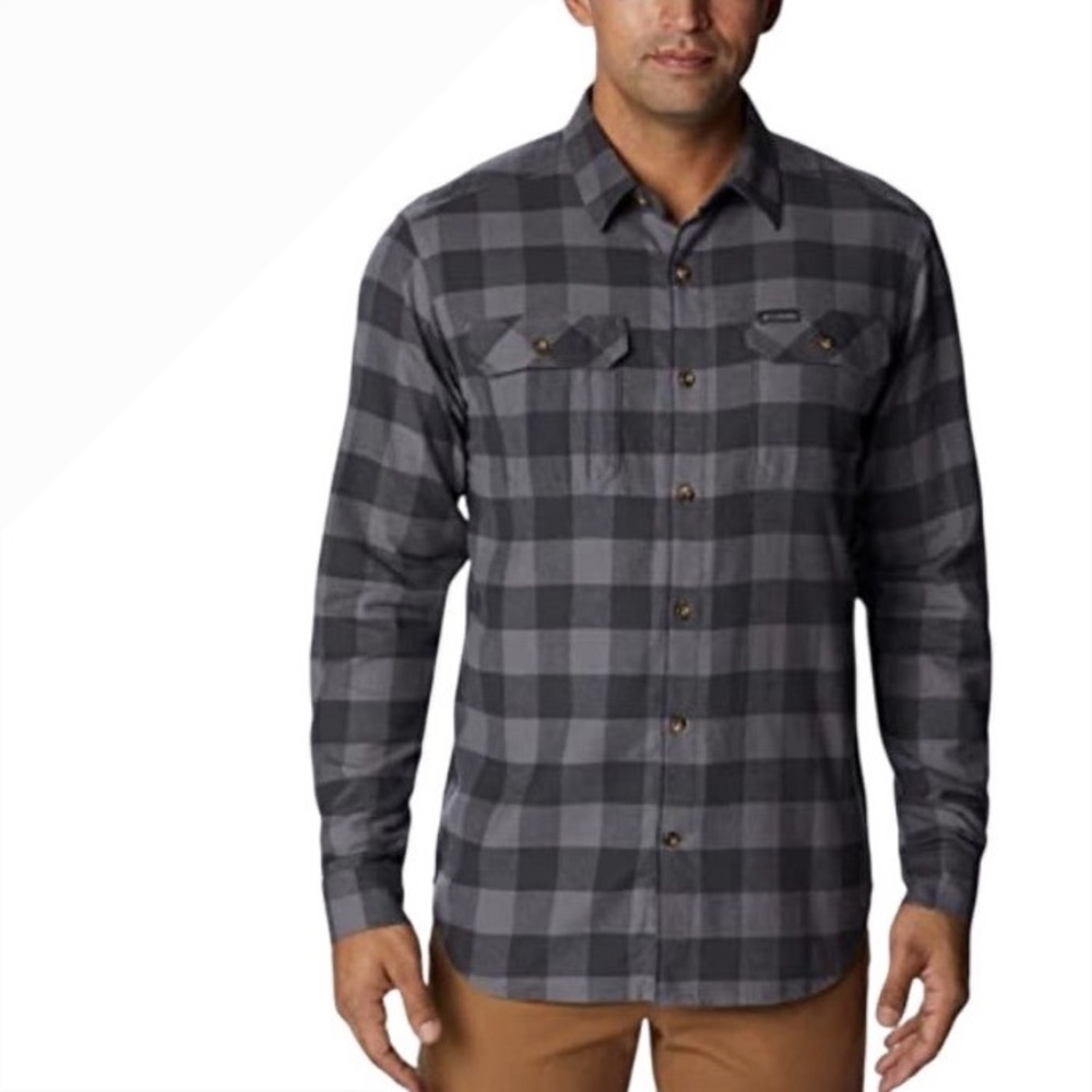 Timberland PRO Original Fit Black Buffalo Check Twill Shirt Mens XXL Workwear